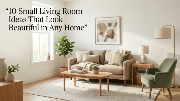 10 Small Living Room Ideas That Look Beautiful in Any Home