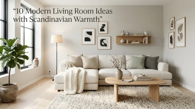 10 Modern Living Room Ideas with Scandinavian Warmth