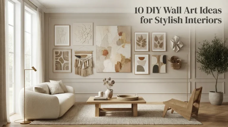 10 DIY Wall Art Ideas for Stylish Interiors