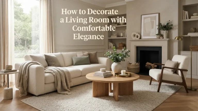 How to Decorate a Living Room with Comfortable Elegance