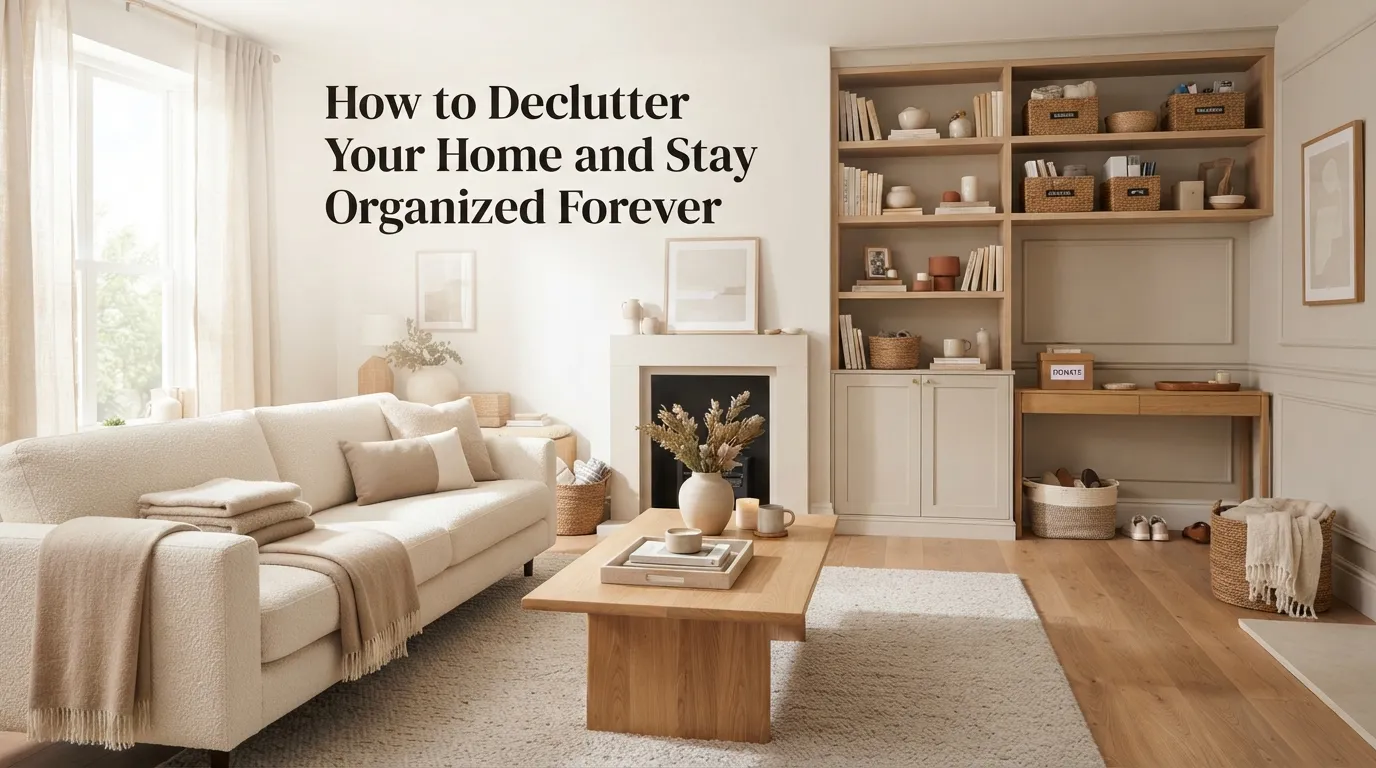 How to Declutter Your Home and Stay Organized Forever