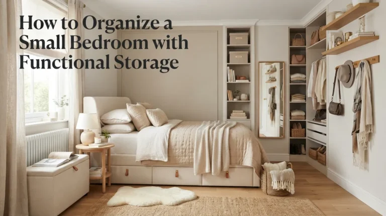 How to Organize a Small Bedroom with Functional Storage
