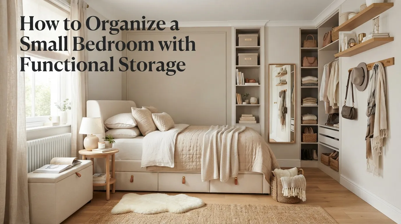 How to Organize a Small Bedroom with Functional Storage