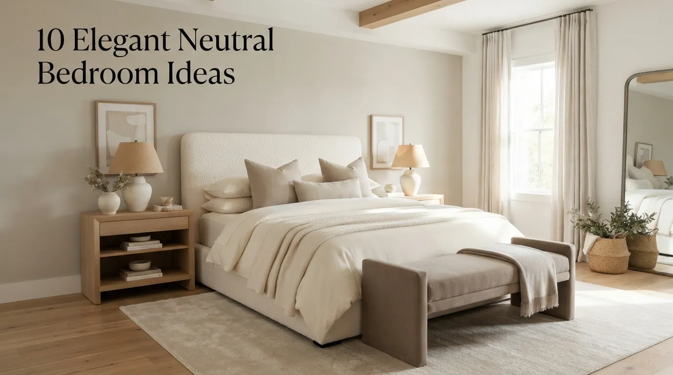 10 Elegant Neutral Bedroom Ideas