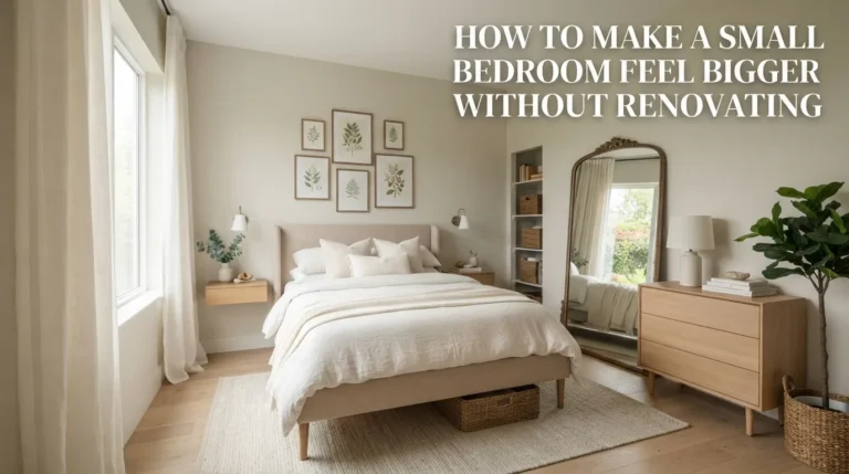 How to Make a Small Bedroom Feel Bigger Without Renovating