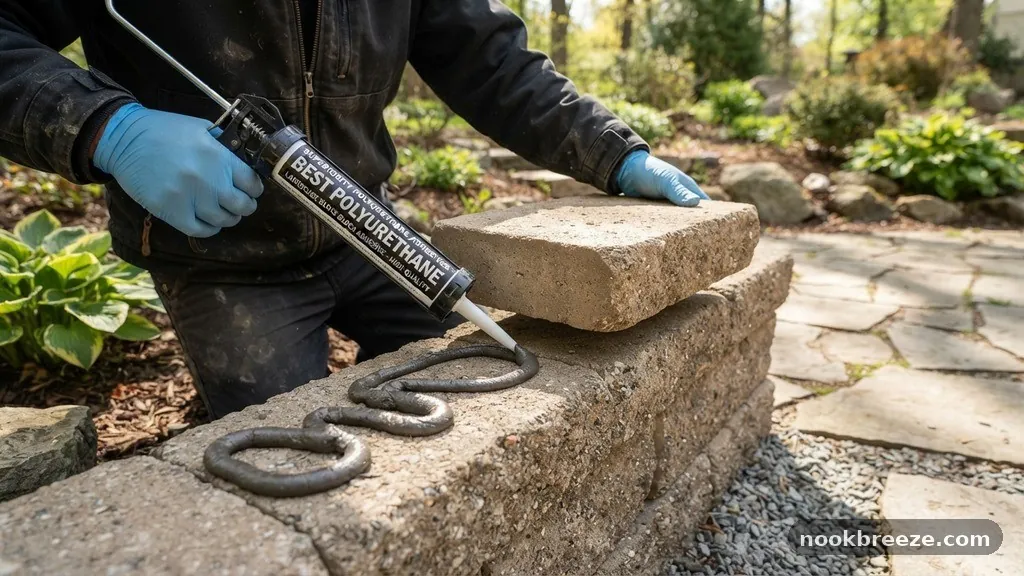 The Superiority of Polyurethane Adhesives - Gluing Cap Stones: Best Polyurethane Landscape Block Adhesive for Tops